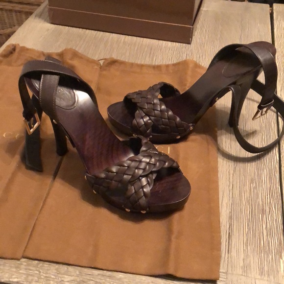 Authentic Gucci Sand Pelle S. Gomma Lifford Platform Sandal - Picture 9 of 13